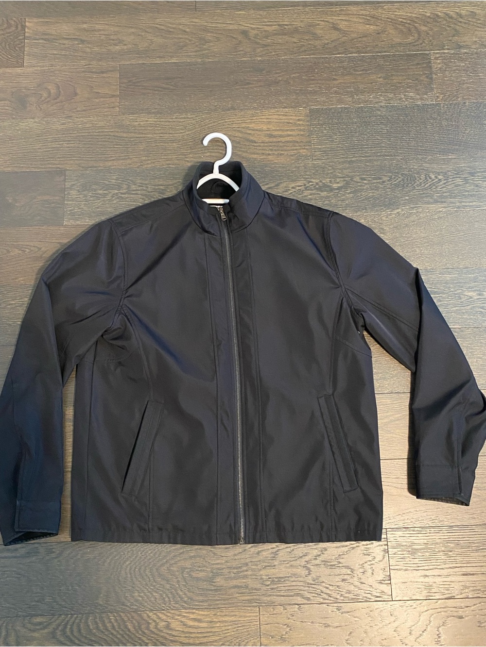 Calvin Klein Men's Black Zip-Front Windbreaker